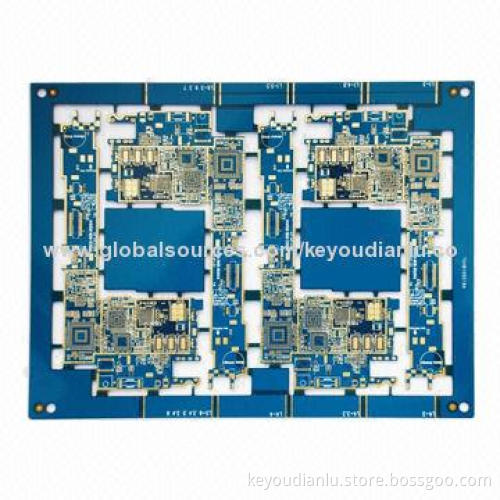 HASL LF PCB with Blue Solder Mask and 100% Flying Probe Testing for QC